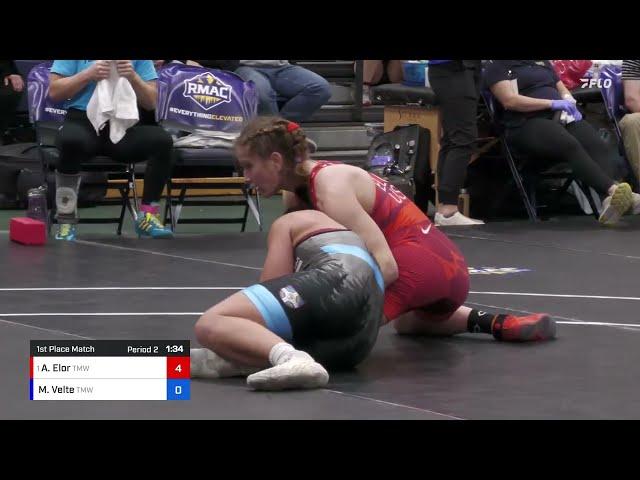 2024 Pan Am OG Qualifier Wrestle-off: Amit Elor vs Mallory Velte: 68 kg