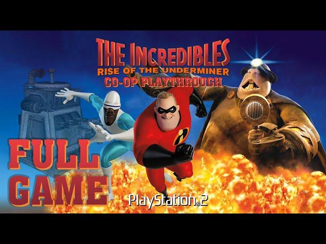 The Incredibles: Rise of the Underminer (PS2) - Full Game Co-op Playthrough - No Commentary