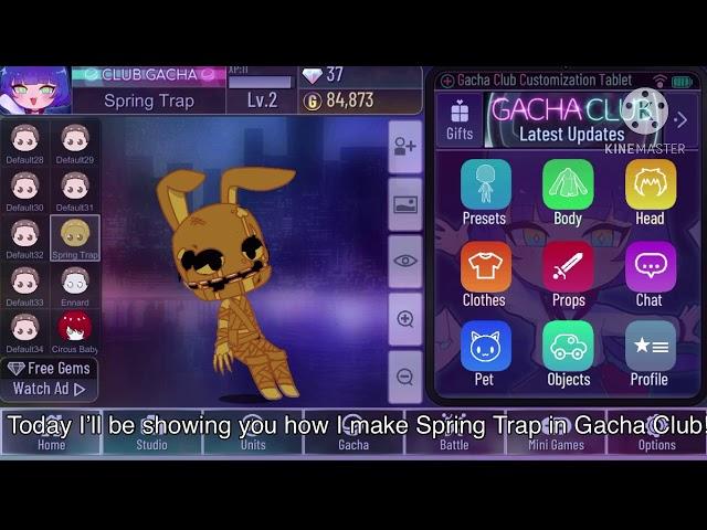 Making Spring Trap in Gacha Club! // Tutorial // FlappyBirb