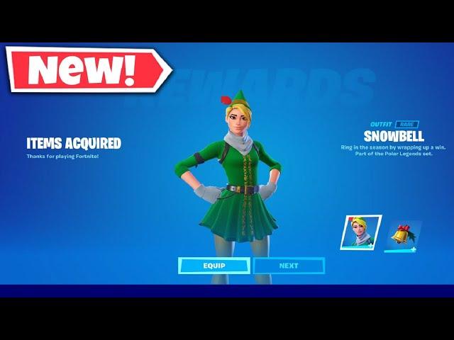 How To Get Snowbell Elf Skin NOW FREE In Fortnite! (Unlock Snowbell elf Skin) Free Snowbell Skin