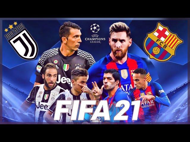 FIFA 21 JUVENTUS BARCELONA LEAGUE CHAMPIONS CPU VS CPU | PS4 | ROSVI Game