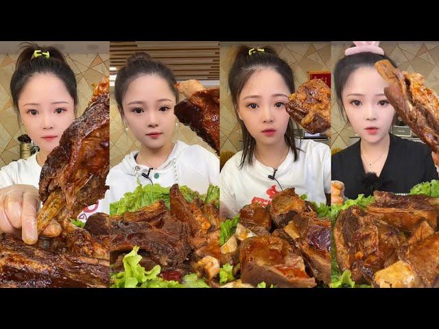 CHINESE MUKBANG SPICY FOOD (BEEF)@Xiao Yu Mukbang @Bingxin666 Mukbang EATING SHOW