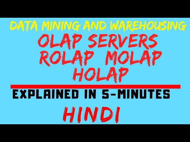 OLAP Servers ll ROLAP, MOLAP, HOLAP Explained In Hindi