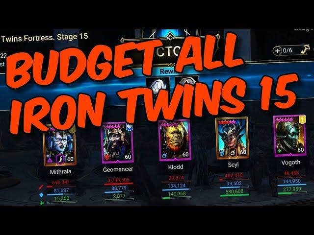 Budget/F2P Iron Twins 15, all affinities - Raid Shadow Legends