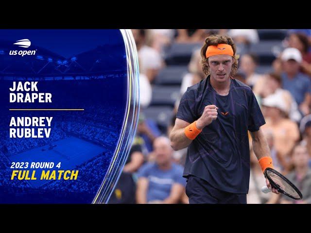 Andrey Rublev vs. Jack Draper Full Match | 2023 US Open Round 4