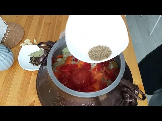 Курица с картошкой в АФГАНСКОМ КАЗАНЕ