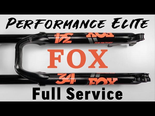 FOX 34 Performance Elite FIT 4 2018 Fork Damper air spring + 50 hour service guide for beginners