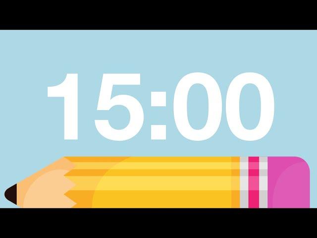 15 Minute Cute Back to School Timer (Chimes Alarm at End)