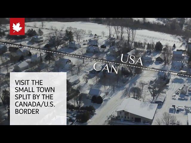 Welcome to the town split by the Canada/U.S. border