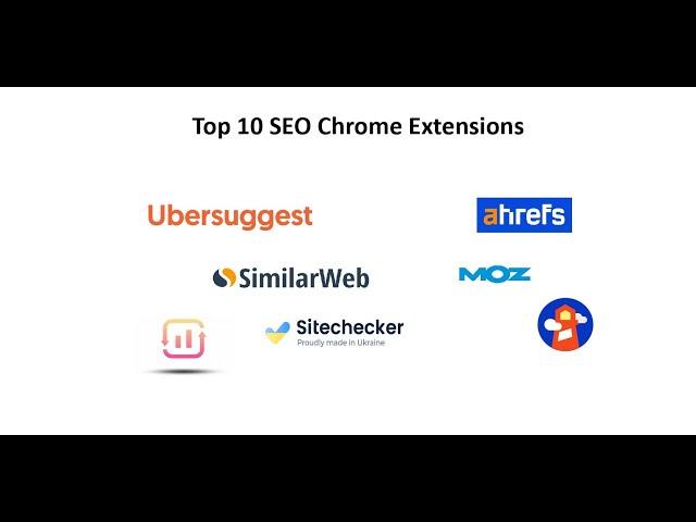Top 10 Free Google Chrome Extensions for SEO - Quick Tutorial