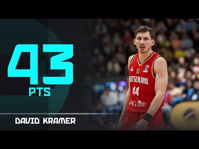 David Kramer (43 PTS) with a historic #EuroBasket Qualifiers performance!