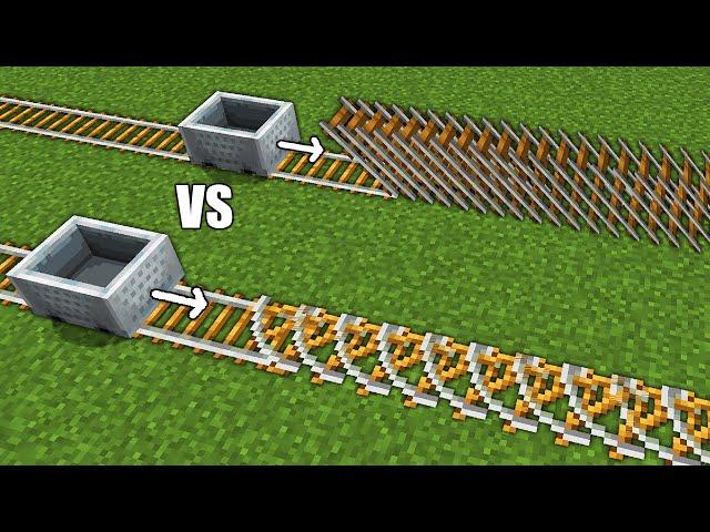 Testing illegal Minecart rail techniques