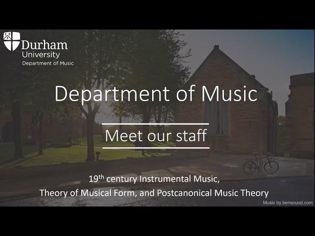 Music at Durham University | Meet our staff | Julian Horton