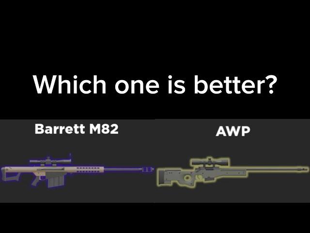 Roblox War Tycoon | AWP vs Barrett M82