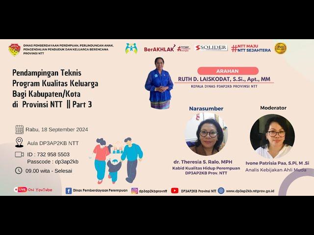 PENDAMPINGAN TEKNIS PROGRAM KUALITAS KELUARGA DI NUSA TENGGARA TIMUR | 18 SEPTEMBER 2024