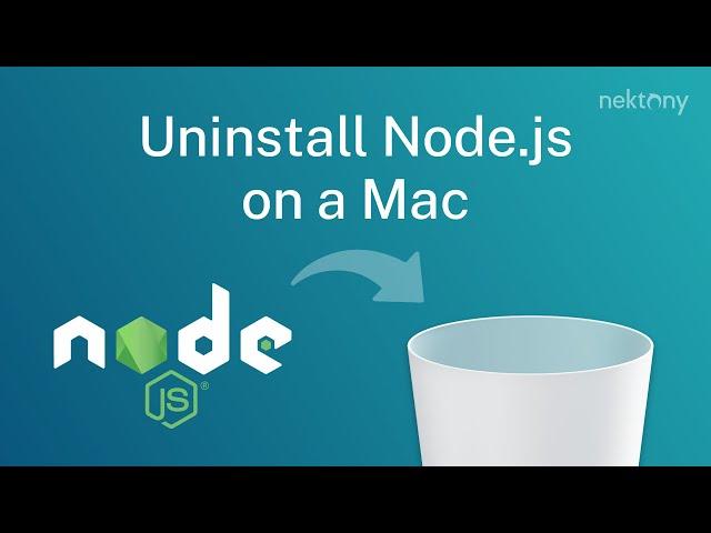 How to uninstall Node.js on a Mac