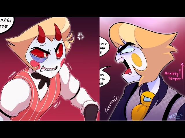 Micheal and lucifer have an argument! -  Hazbin Hotel comic dub