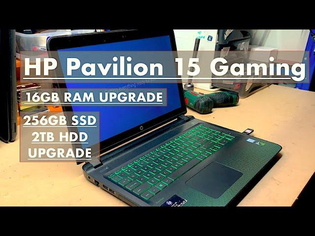 HP Pavilion 15 Gaming Laptop RAM UPGRADE & SSD UPGRADE