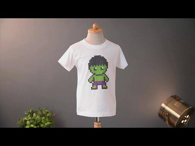 T-shirt Fan Art Hulk Pixel Art Tops tees outfits Unisex Round neck