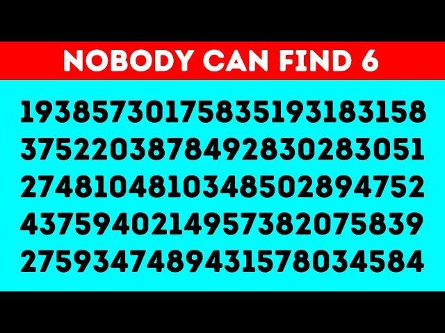 HOW GOOD ARE YOUR EYES? 94% FAIL TO SOLVE THIS IN 10S!