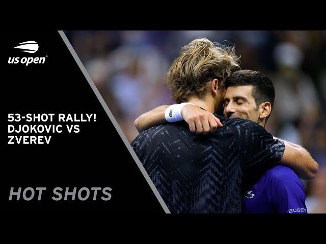 Incredible 53-Shot Rally! | Novak Djokovic vs Alexander Zverev | 2021 US Open