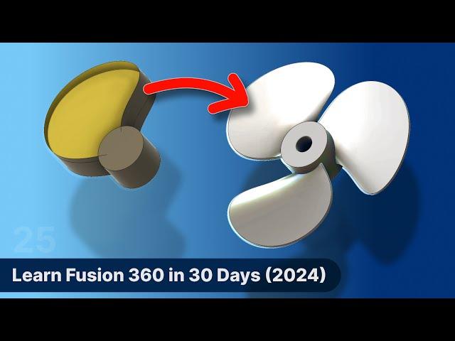 Fusion 360 SURFACES made EASY | Day 25 of Learn Fusion 360 in 30 Days - 2024 EDITION