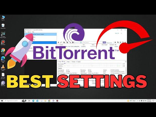 Best Settings For - (BitTorrent) - How To Increase Speed 5x Faster Download 2023