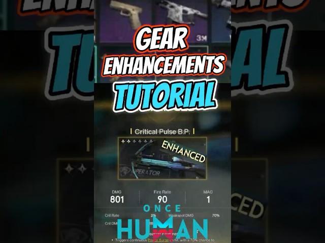 How to Upgrade Weapons in Once Human #oncehumantips #oncehumanguide #gameguides #tutorial #gaming