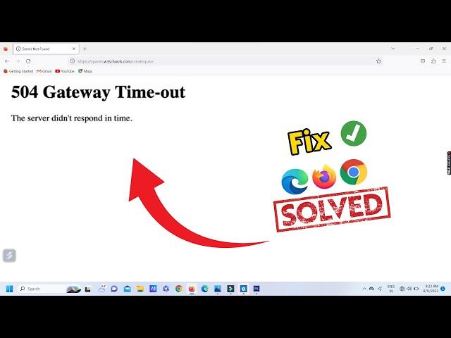 How to Fix 504 Gateway Timeout Error || HTTP Errors