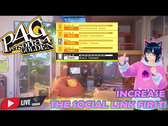  Increase Social Link Before Next Dungeon.. (Persona 4 Golden) (ID/EN) #vtuberid