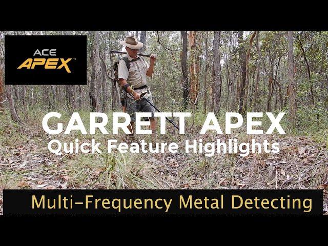 Garrett ACE APEX Metal Detector - Quick Feature Highlights