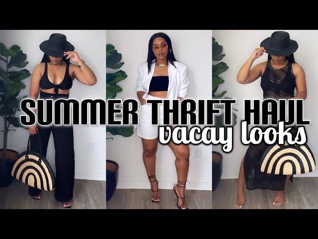 HUGE Summer THRIFT HAUL 2021| Styling 8 Vacation Looks