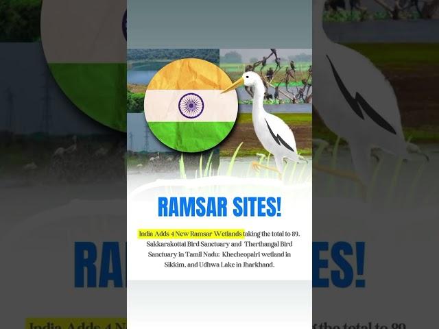 Ramsar sites #upsc #ssc #shortvideo #shorts #motivation #civilserviceexam #ifs #song #news #inform