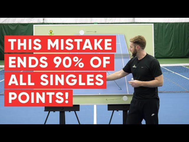 This Mistake Ends 90% of All Singles Points - Tennis Singles Strategy