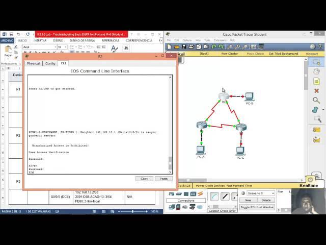 8.2.3.6 Lab - Troubleshooting Basic EIGRP for IPv4 and IPv6