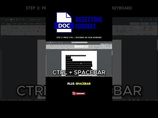 How to Reset Format in Microsoft Word | The Easiest Way #microsoftword #microsoft #office365