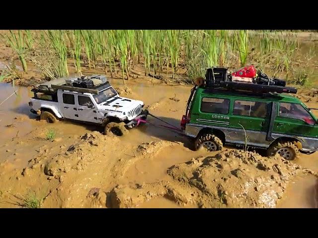 How to film an RC Car - Killerbody MERCURY Jeep Gladiator & MST CFX DL1 Misubishi Delica L300  #mud