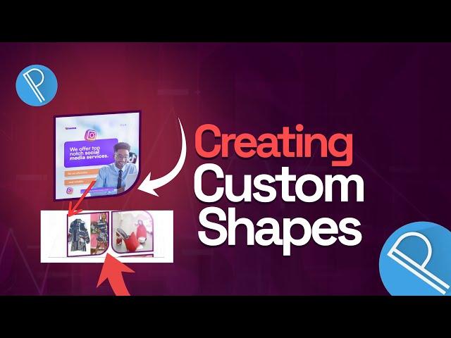 How to EASILY create custom shapes in PIXELLAB like a pro in minutes, using SHAPES