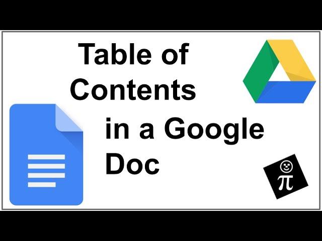 Creating a Table of Contents in a Google Doc