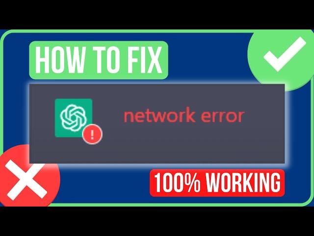 CHATGPT NETWORK ERROR FIX (2023) | How to Fix Chat GPT Network Error Problem