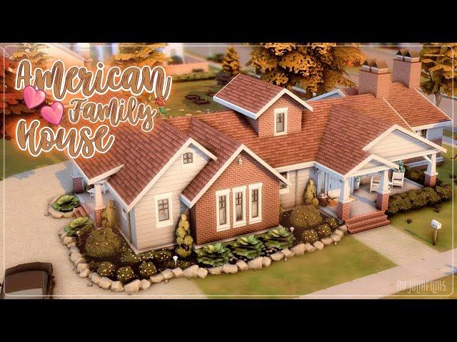 Американский семейный дом│Строительство│American Family House│SpeedBuild│NO CC [The Sims 4]