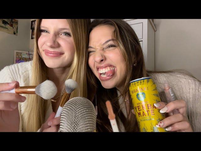 ASMR My friend tries asmr for the first time…. 