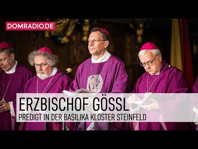 Erzbischof Gössl beim Gottesdienst zur Frühjahrs-Vollversammlung 2025 in der Basilika Steinfeld