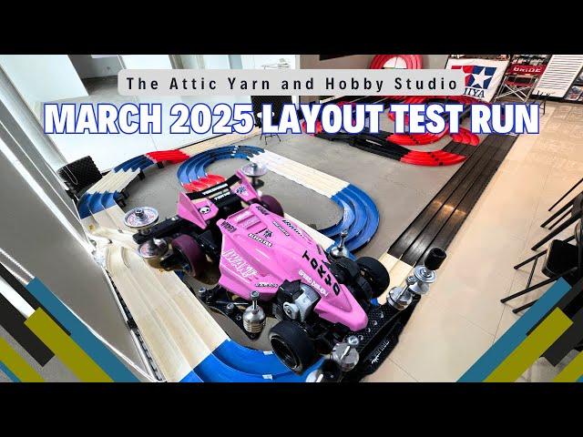 Tamiya Mini 4WD - The Attic Yarn & Hobby Studio (Updated) March Track Layout