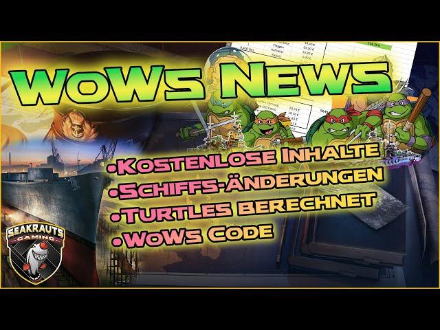 WoWs News  Code, Schiffsänderungen & Turtles berechnet  World of Warships