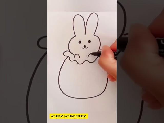 Cute Rabbit  drawing  || ATHRAV PATHAK STUDIO  #trending #athravpathakstudio #drawing #art