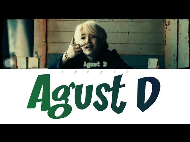 Agust D(BTS) - Agust D[Кириллизация](Color Coded Lyrics)