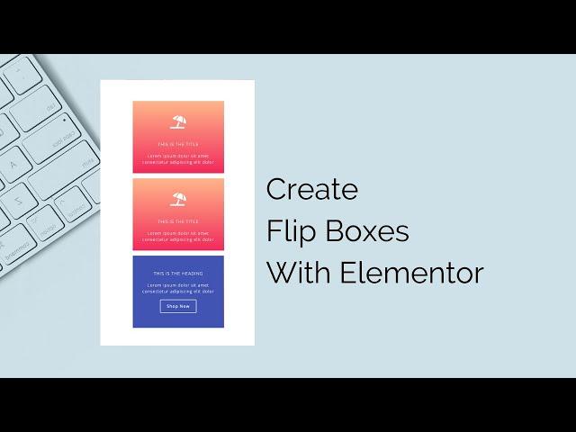 Elementor Flip Box 3D EFFECT!