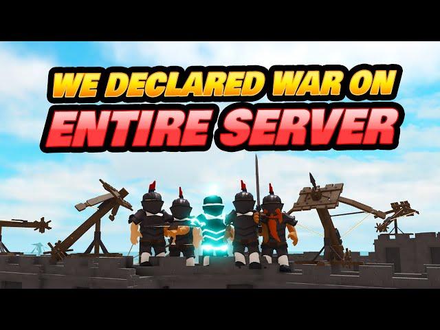 We Declared War on EVERYONE (The Survival Game Roblox)