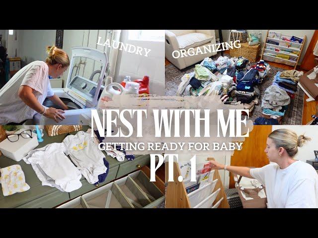 NESTING VLOG  Nursery organization & prepping for baby as a first time mom | 33 weeks pregnant